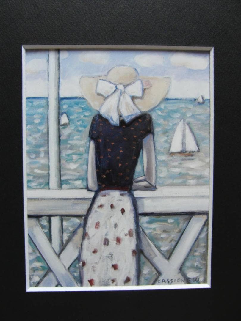 ジャン＝ピエール・カシニョ―ル、「背より」、希少画集・額装画