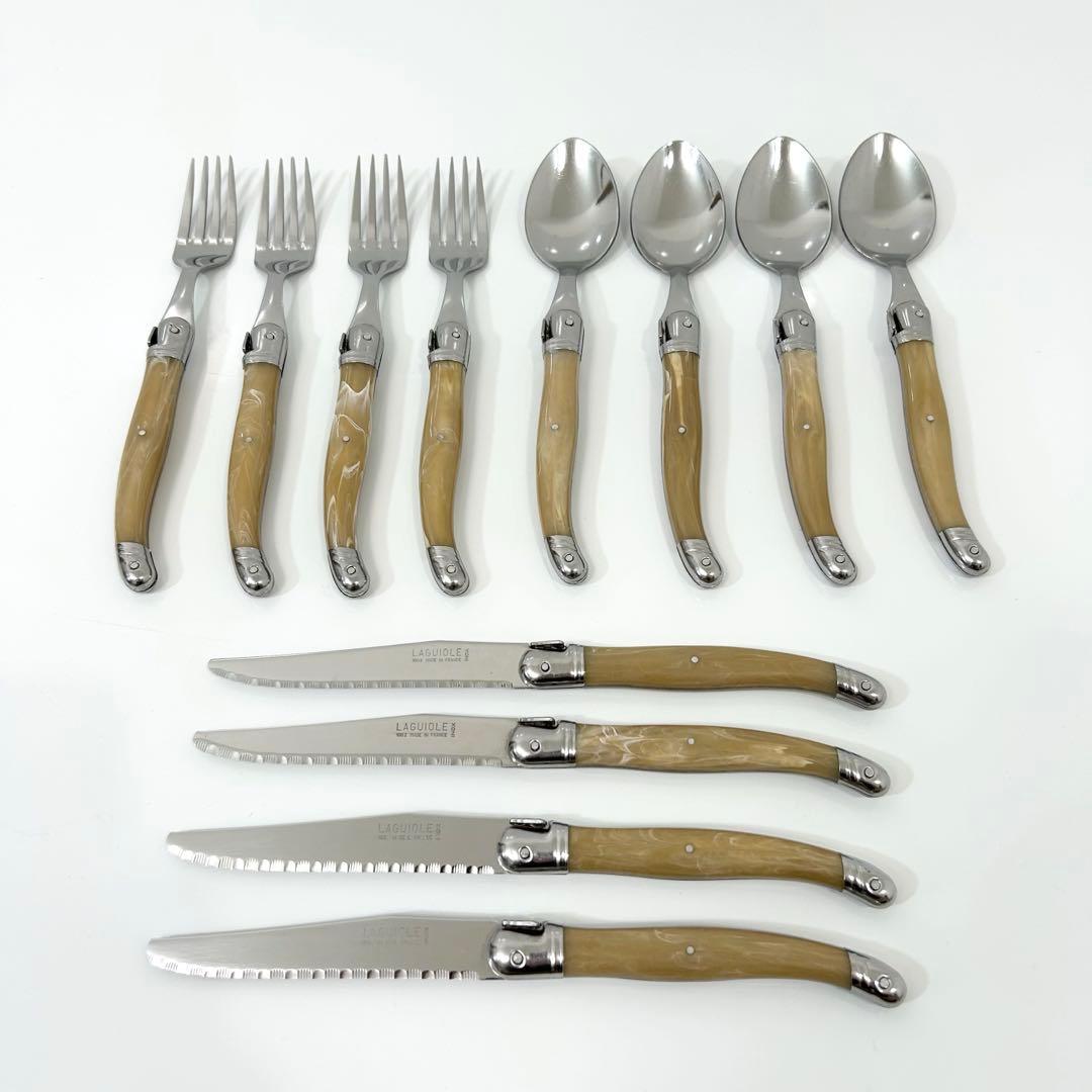 LAGUIOLE ラギオール ライヨール カトラリーセット アイボリー 12本