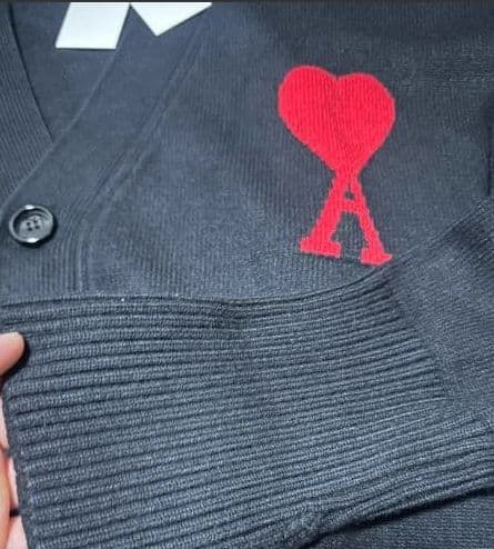 ✨新品✨ AMI PARIS ニットセーター ハート 男女兼用 ブラック S