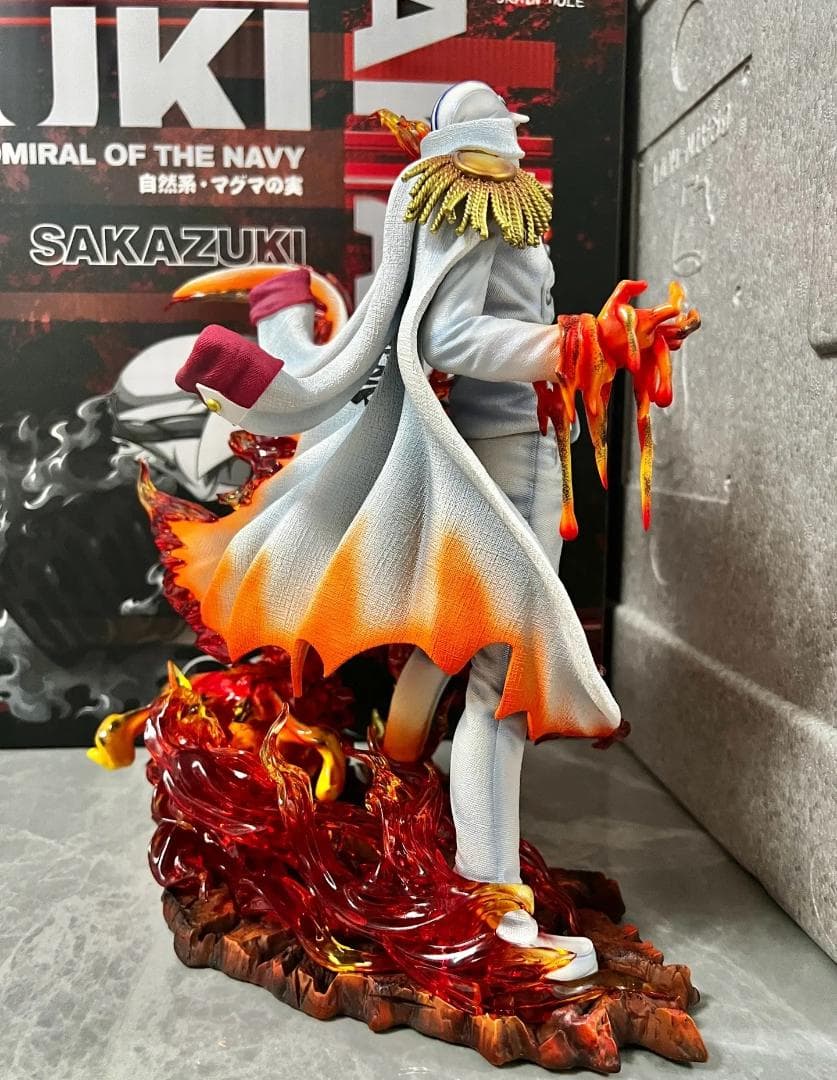ワンピース 元帥 赤犬 サカズキ フィギュア ガレージキット 塗装済み