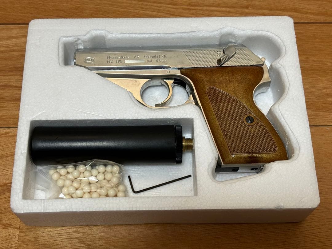 マルシン モーゼル MAUSER HSc シルバー サイレンサー ASGK刻印有