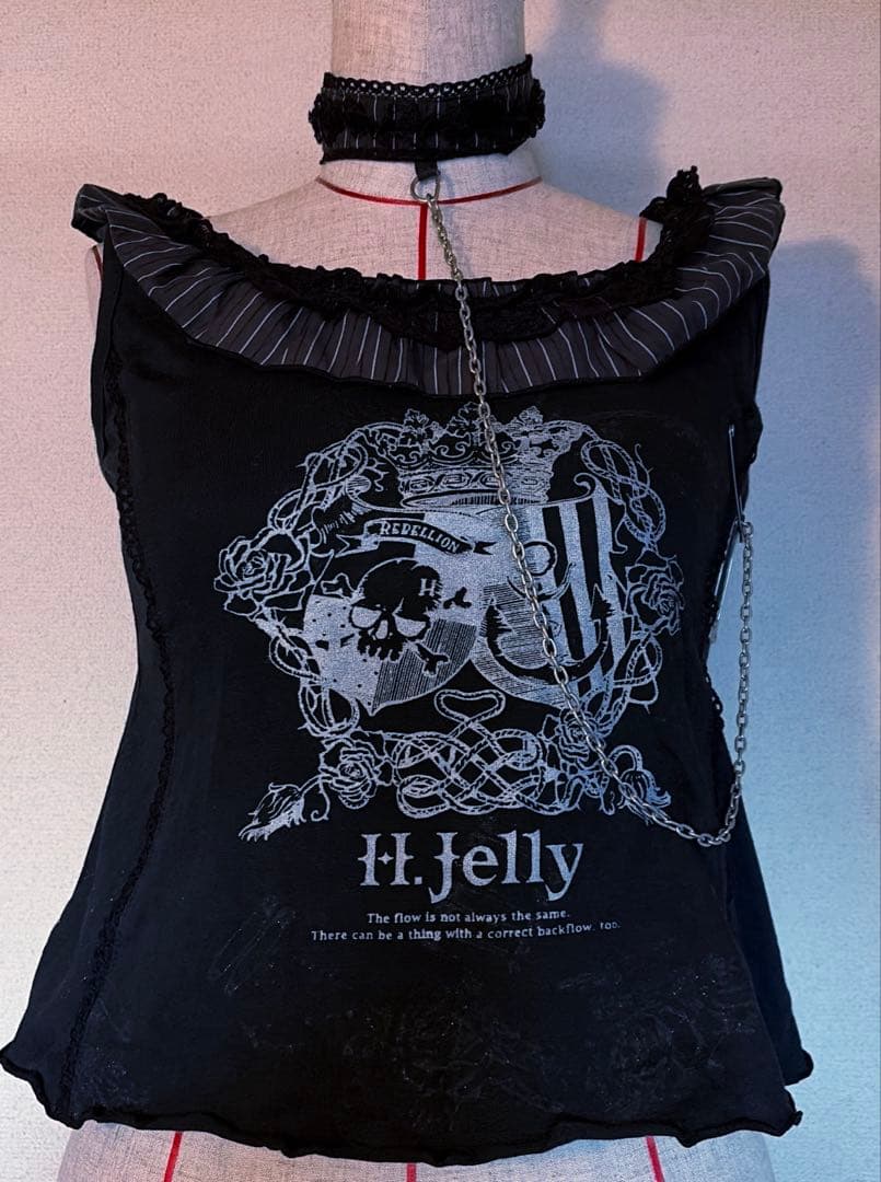h.NAOTO H.jelly チェーンチョーカートップス