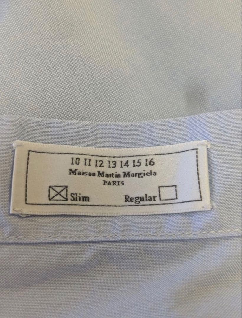 メゾンマルジェラ ワイシャツ 四つタグ 48 サックスブルー - メルカリ