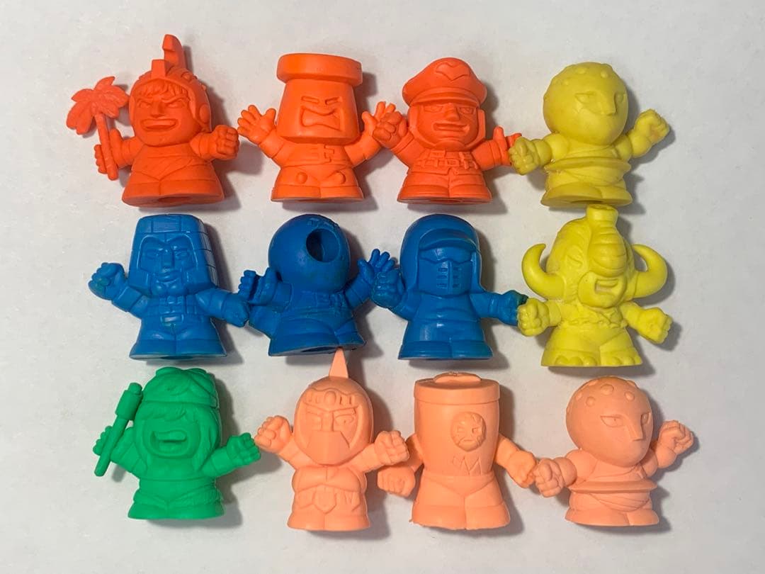 ① 当時物 キン消し SDキン肉マン 消しゴム人形 レア 12体セット