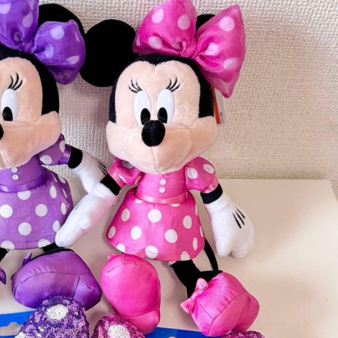 新品タグ付き　ディズニー　ミニー　ぬいぐるみチャーム　ピンク　ミニーの日 ディズニー ミニー ぬいぐるみチャーム ピンク ミニーの日