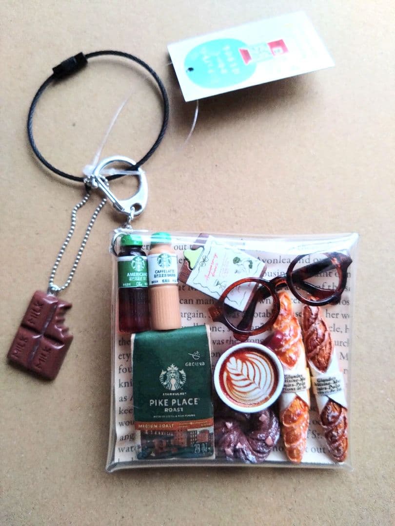 ガチャ詰めポーチ カフェ Coffee キャンディバッグキーホルダー - メルカリ