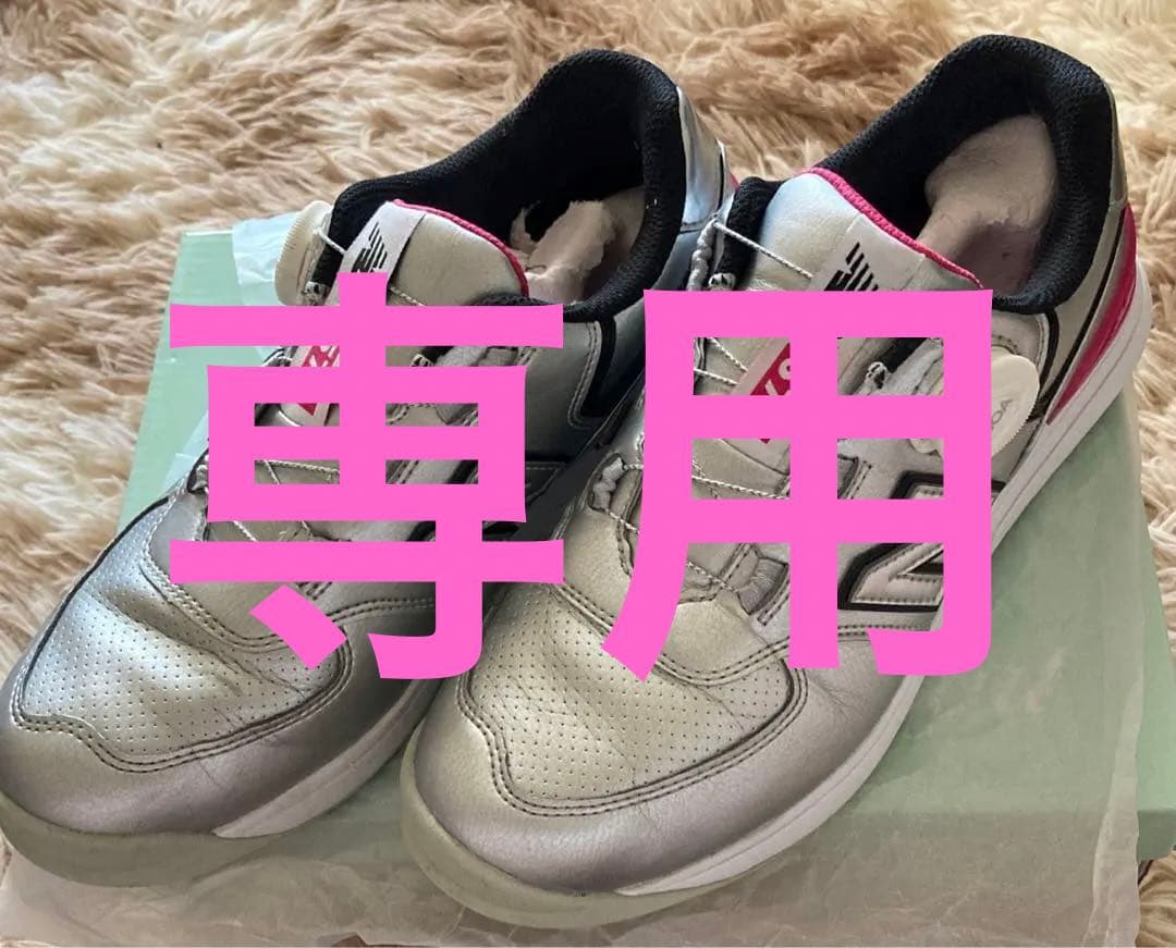 New Balance 574 ゴルフシューズ シルバーピンク　BOA 24cm