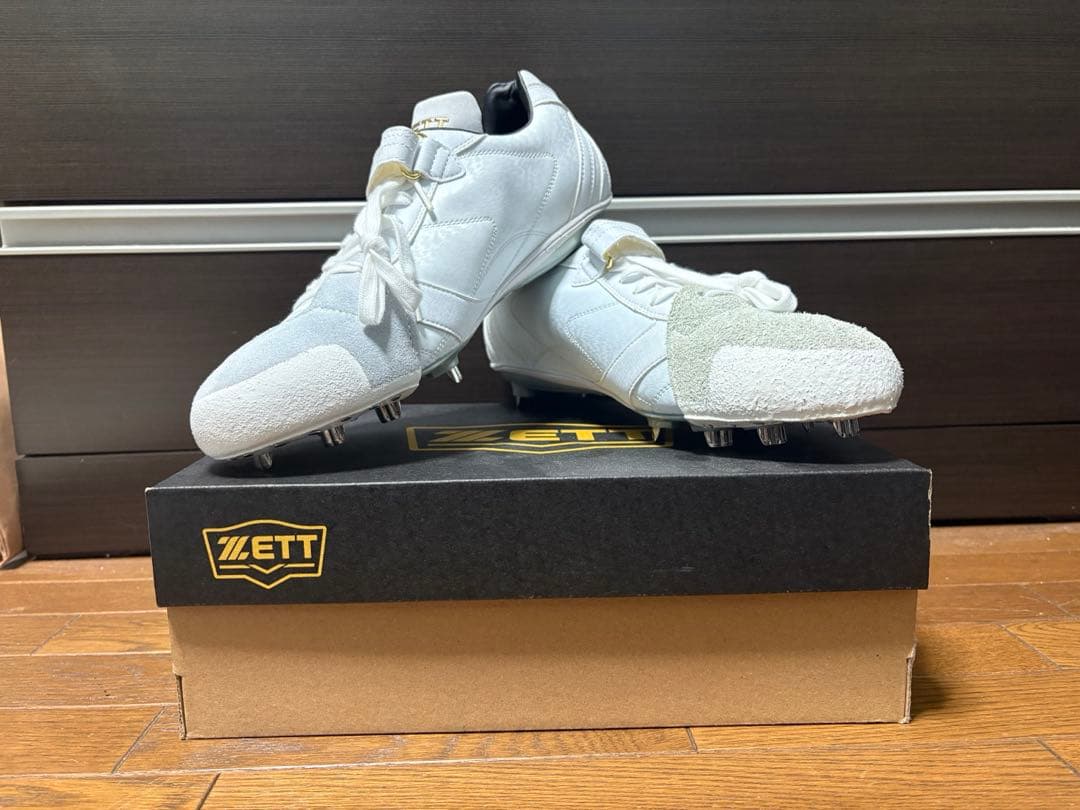 【未使用】 野球用スパイク ZETT スーパーグランドジャック白 29.0cm
