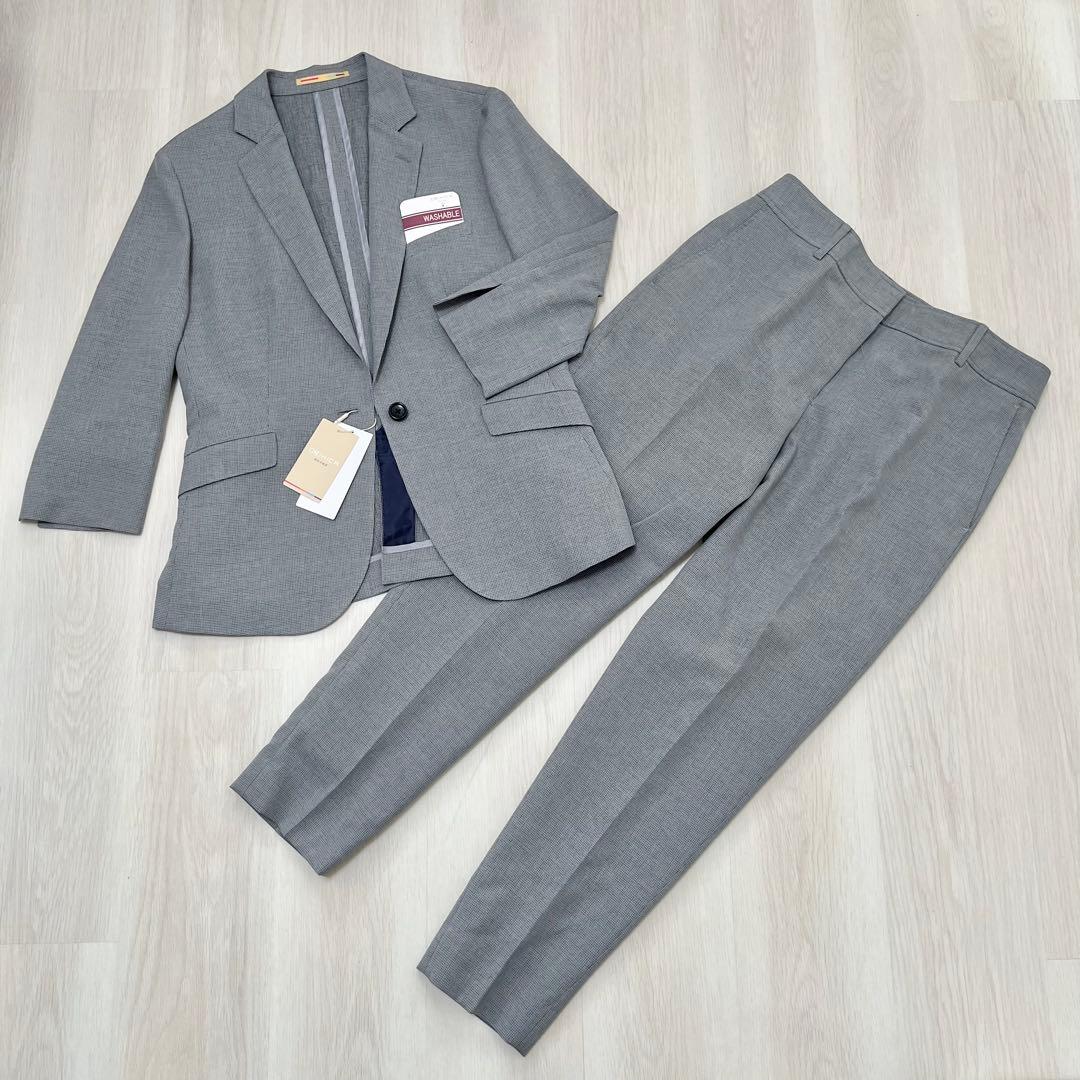 【美品】ORIHICAオリヒカ ビジネススーツ 上下セット ウォッシャブル L