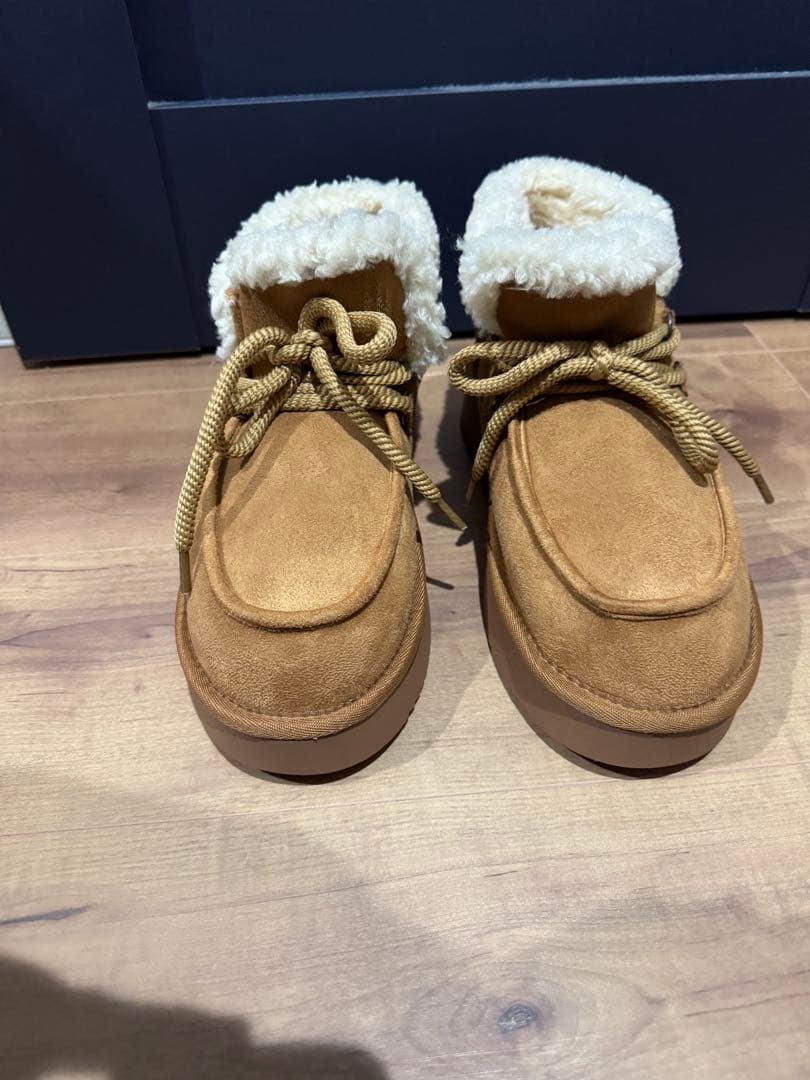 オリジナルフェイクムートンモカシンブーツ ニコアンド 新品 完売品