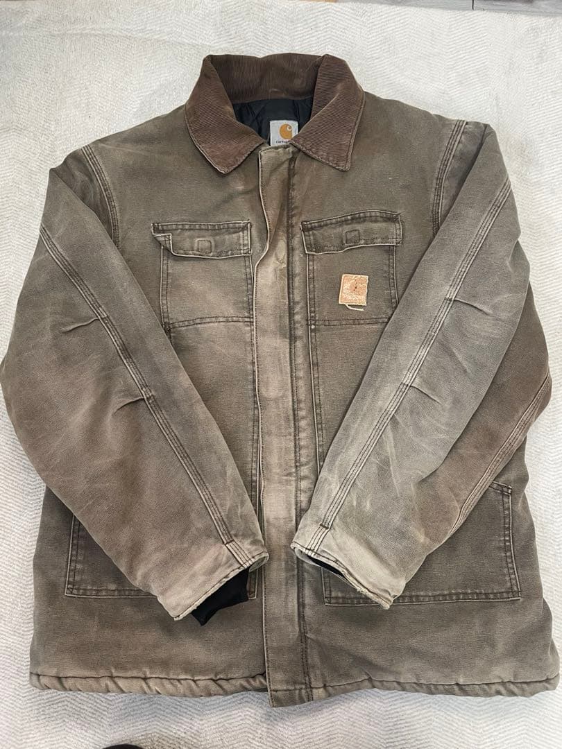 【雰囲気抜群】90s カーハート トラディショナルコート フェード