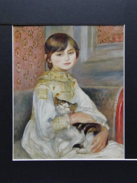 ピエール・オーギュスト・ルノワール、ジュリー・マネ（あるいは猫を抱く子供） ルノワール「ジュリー・マネ（猫を抱く子ども）」 [112514783]のアート