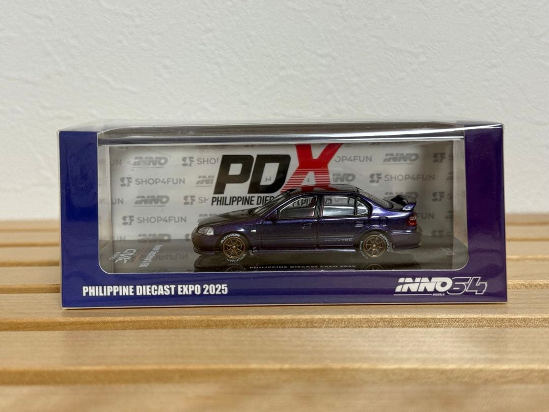 ミニカー INNO64 1/64 Civic ferio Philippine2025 Inno64 Honda Civic Ferio EK5 Philippine Diecast Expo 2025 #inno64
