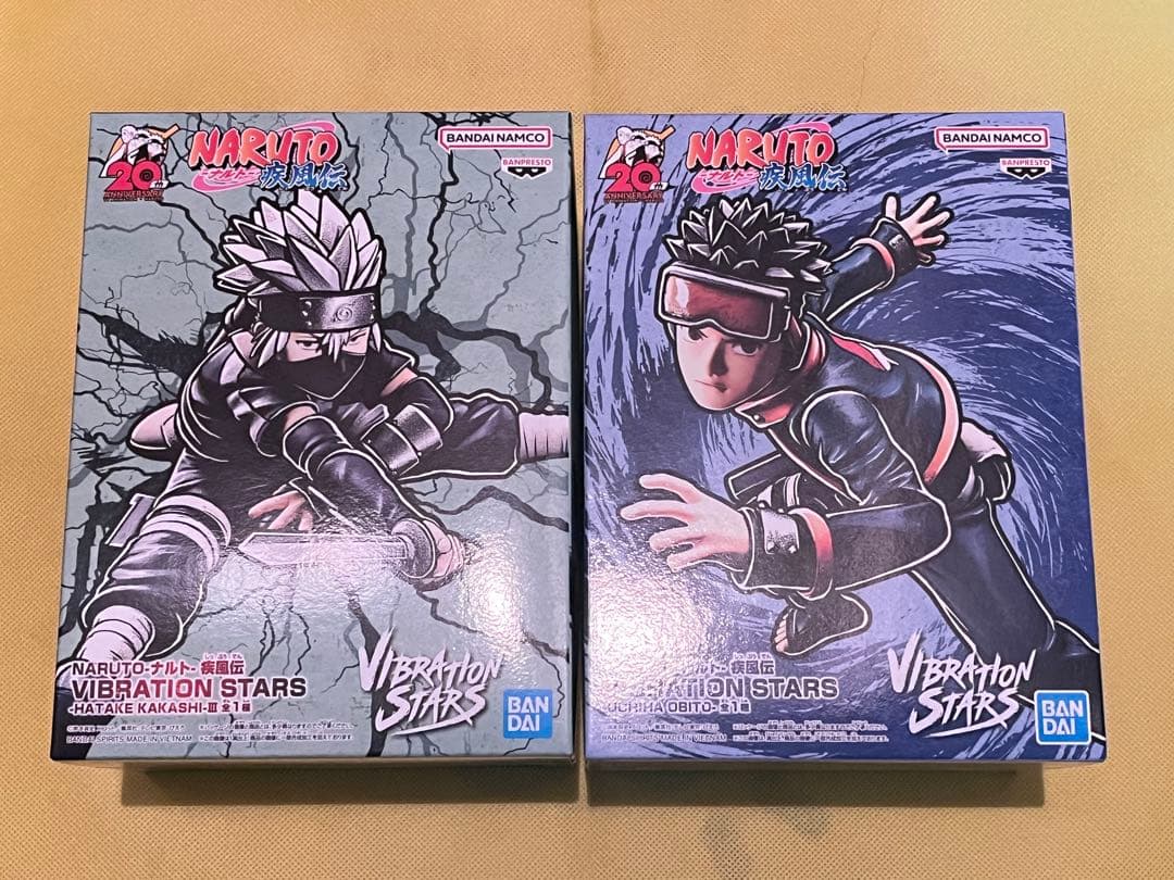 ナルト vibration stars はたけカカシ うちはオビト フィギュア - メルカリ
