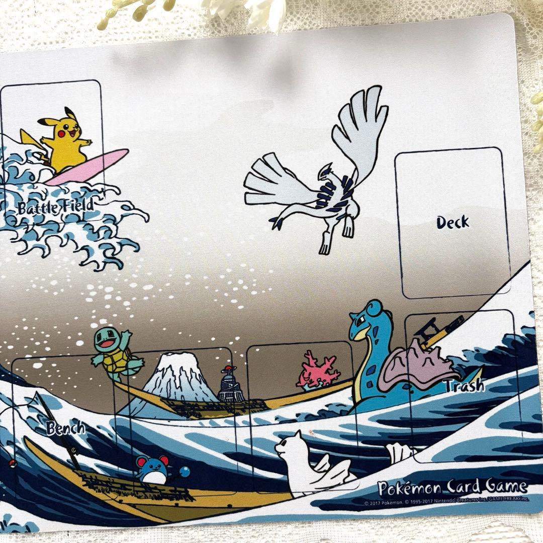 ポケモンセンター限定 浮世絵 しろがね山 和柄 プレイマット ポケモン