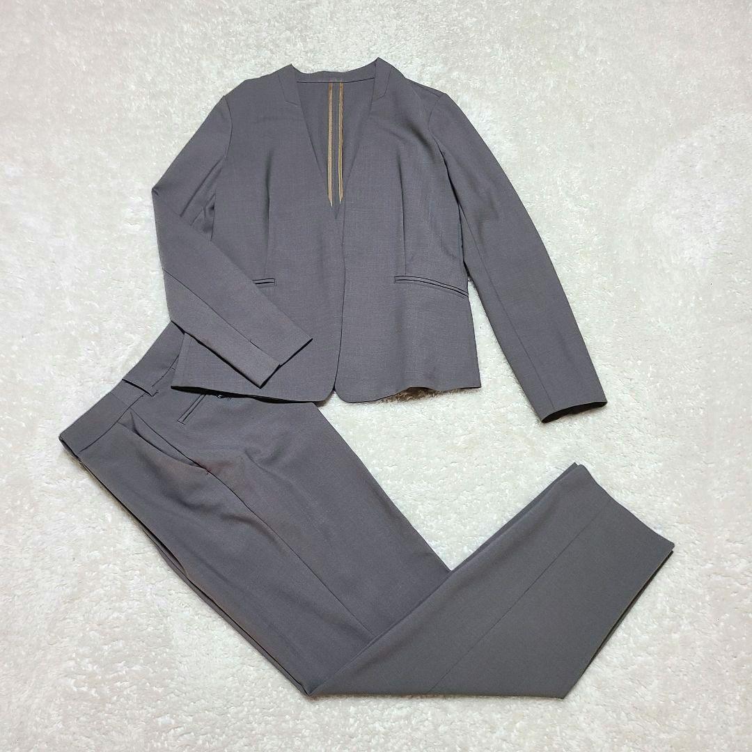 【人気】　グリーンレーベルリラクシング　セットアップ　ノーカラー　パンツ　36