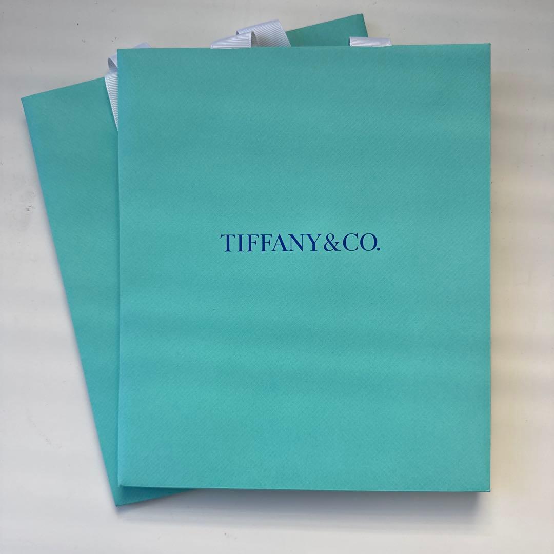 TIFFANY&CO. ショップ袋 ギフトボックスチャーム付き 2枚 - メルカリ