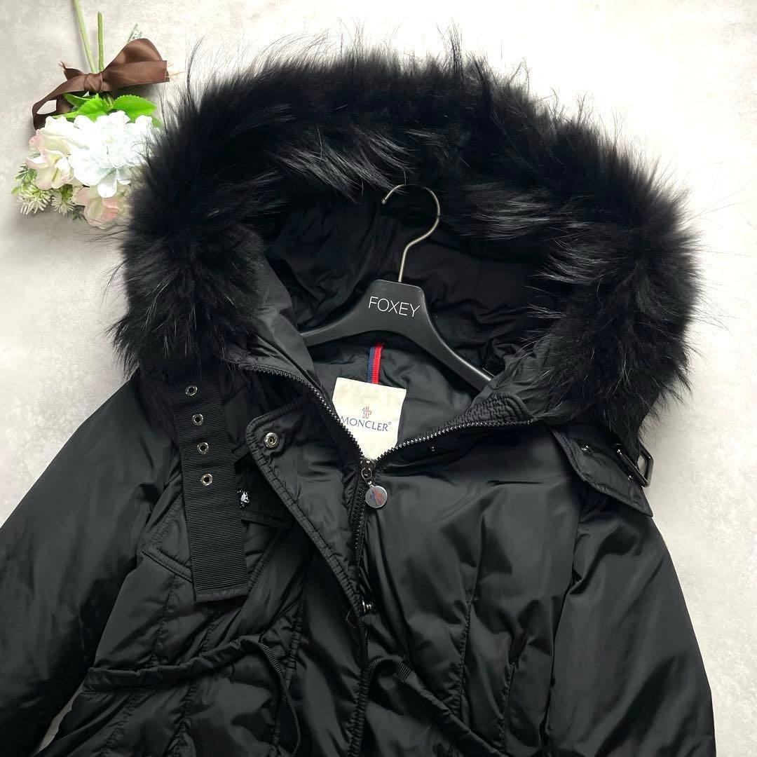 高級感✨ モンクレール ファランジェール ダウンコート 黒 フード