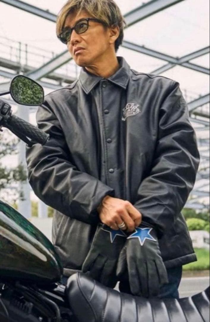 ジャケット・アウター ROLLER FAKE LEATHER COACH JACKET XL