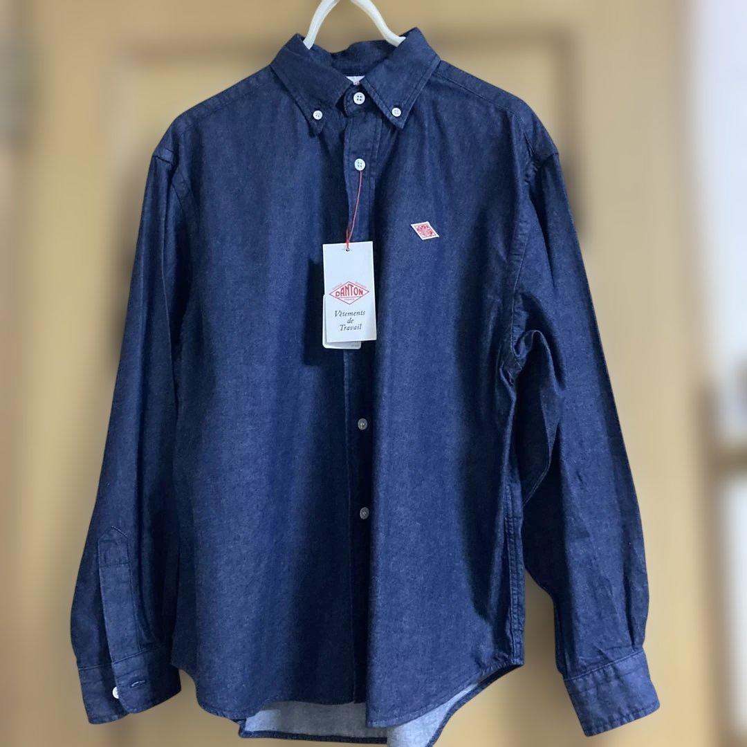新品未使用　DANTON ダントン　ボタンダウン　デニムダンガリーシャツ