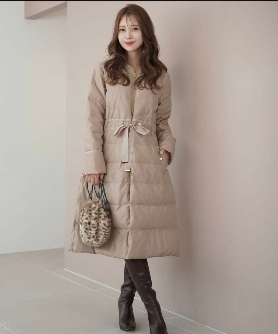 【新品】フード付きロングダウンコート le reve vaniller le reve vaniller（ル レーヴ ヴァニレ） ダウンコート ダウン