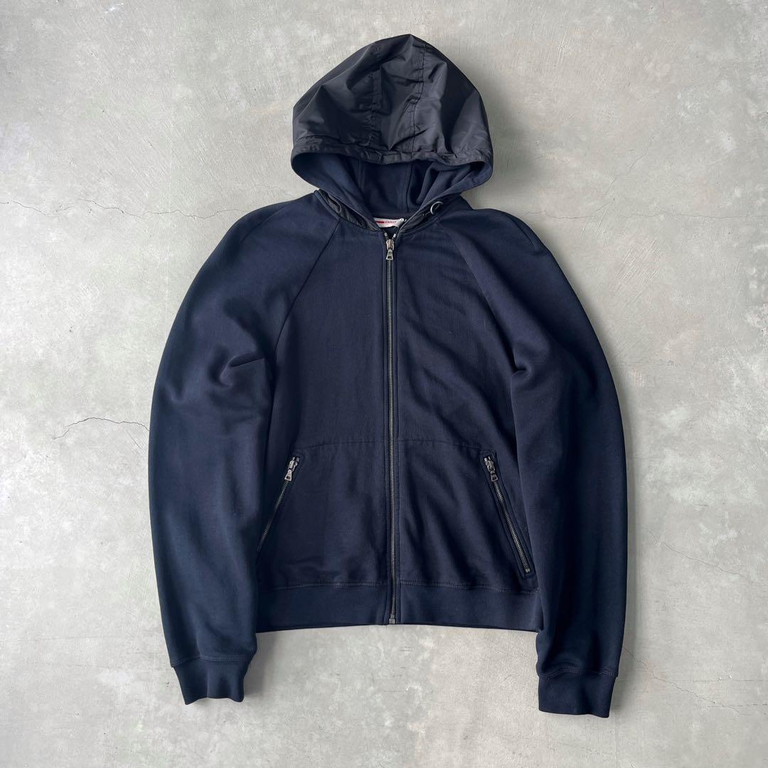 トップス PRADA archive zip-up hoodie parka black