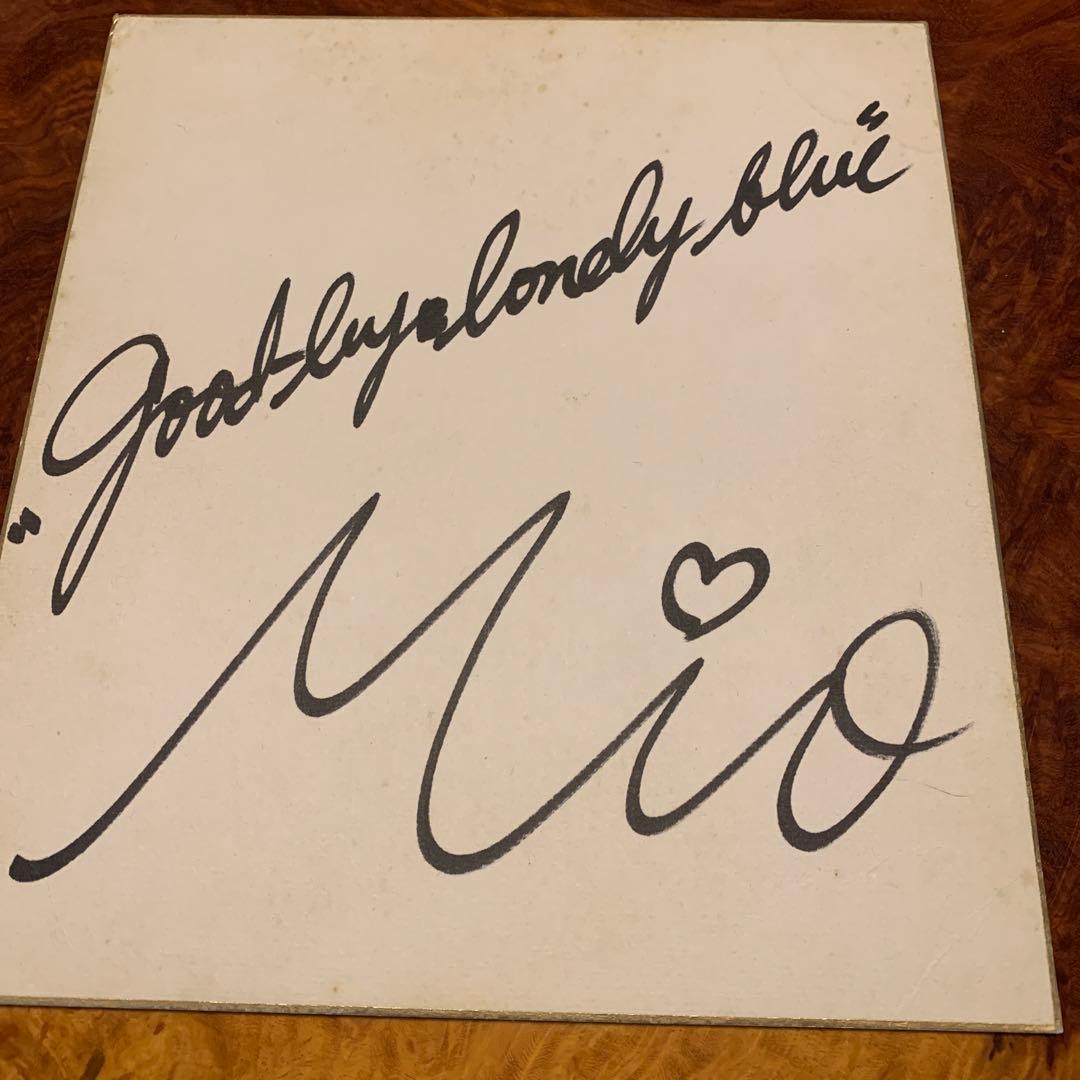 エリア88 主題歌歌手　Mio本人直筆サイン 数量限定】選手直筆サイン入り手形色紙