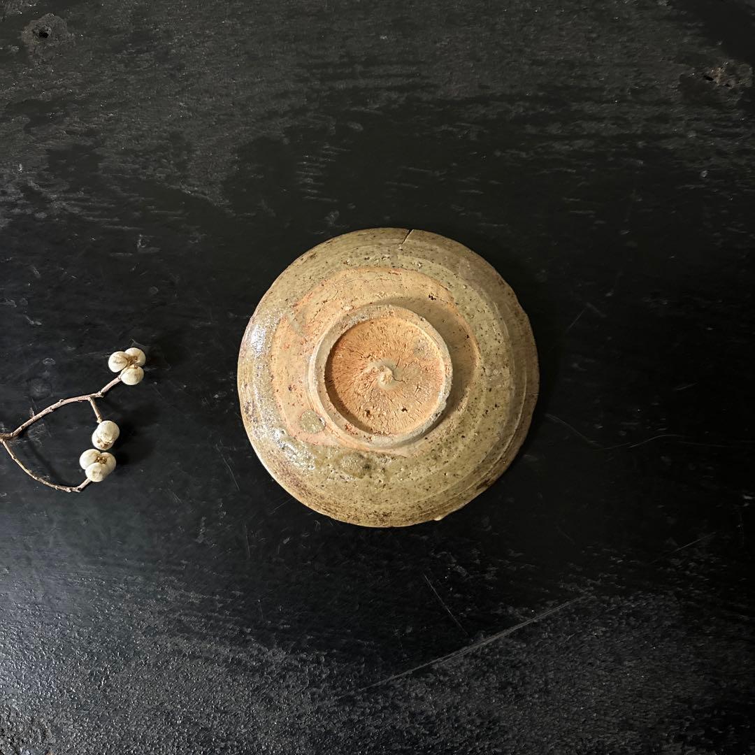 古唐津 兎小皿 うさぎ 武雄系小峠窯 平盃 骨董 検:白洲正子 西岡小十