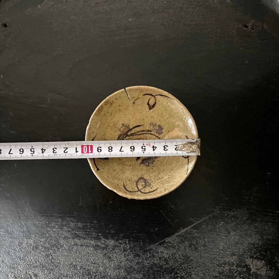 古唐津 兎小皿 うさぎ 武雄系小峠窯 平盃 骨董 検:白洲正子 西岡小十