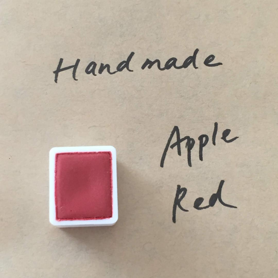 Apple Red 自家製絵の具 ハーフパン