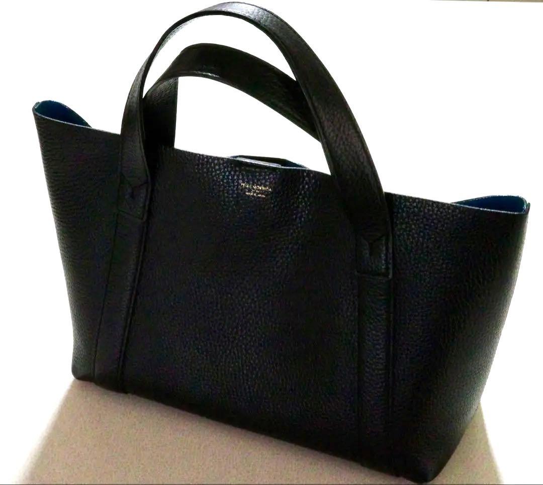 ペッレモルビダ ミニトート ブラック/ブルー ペッレモルビダ PELLE MORBIDA トートバッグ レディース メンズ 小さめ