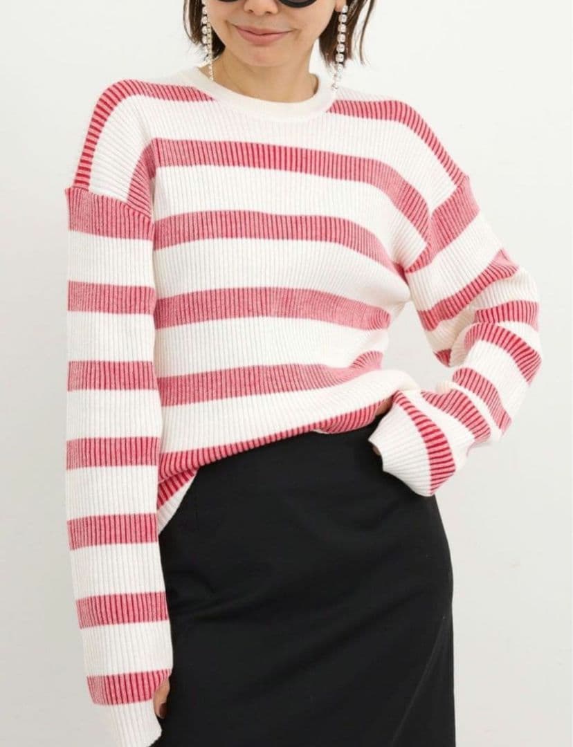 25ss L'Appartement Border Knit アパルトモン