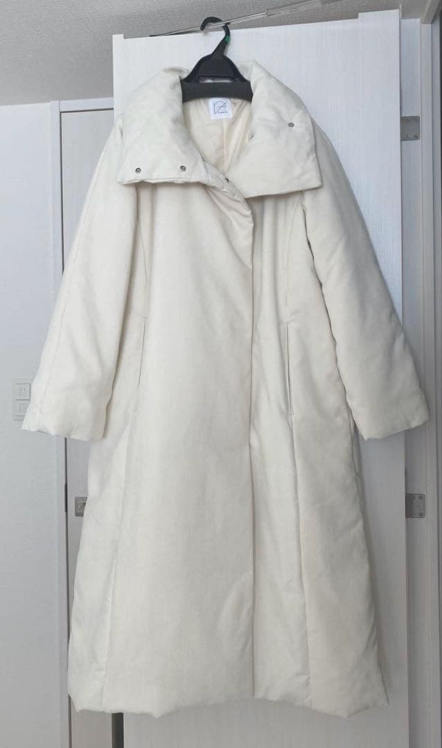 未使用】crewre クルーレ コーデュロイシートダウンコート／アイボリー