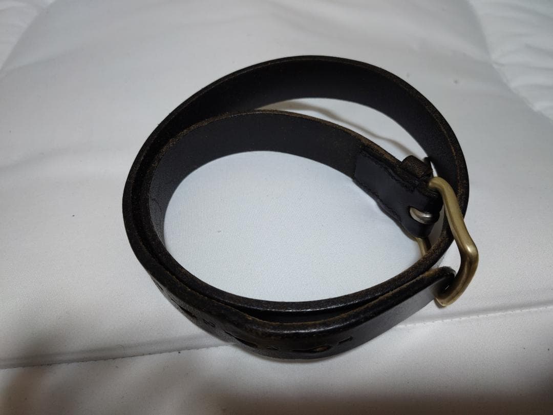 【シーホース】JABEZ CLIFF　ブラック・キャメル　ベルトセット ジャベツ・クリフ スティラップレザーベルト 2.8cm幅 4色 ブラック