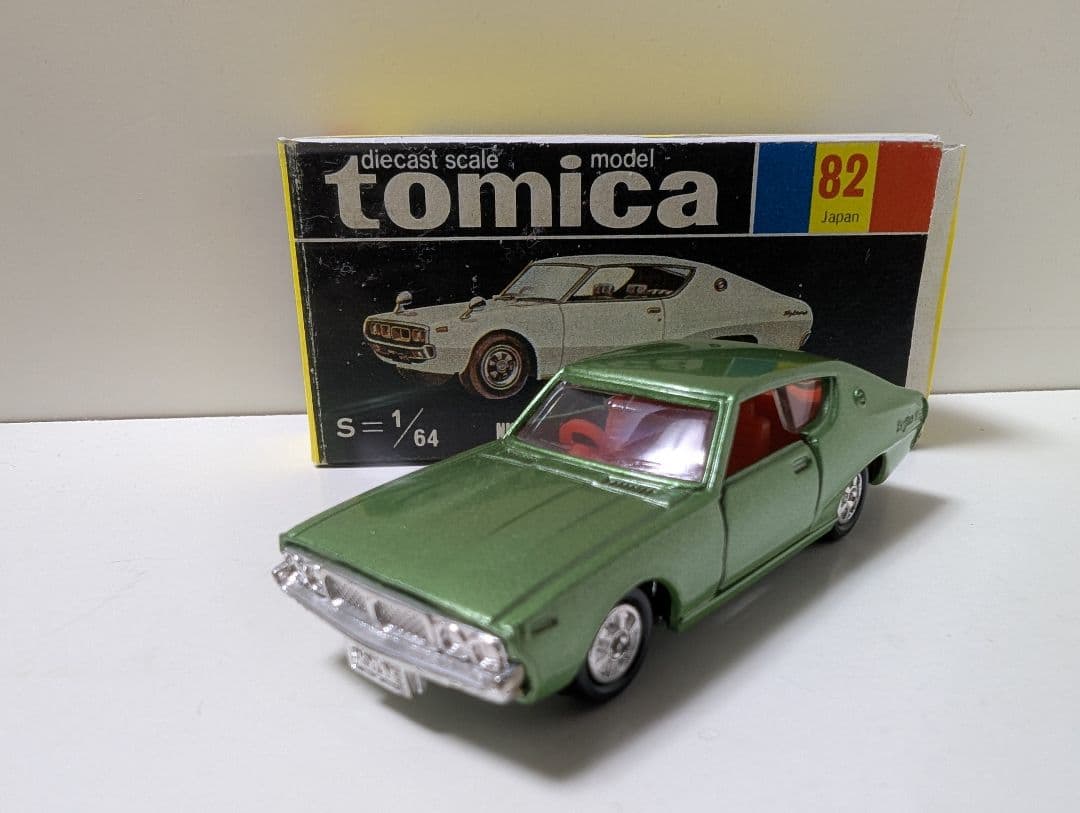 トミカ 82 緑色 ミニカー 1/64 USED トミカ ノスタルジックヒーローズ特注 2B Wheele 82 ニッサン