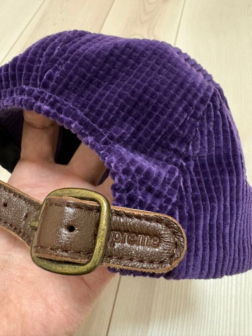 Supreme パープル コーデュロイキャップ - メルカリ