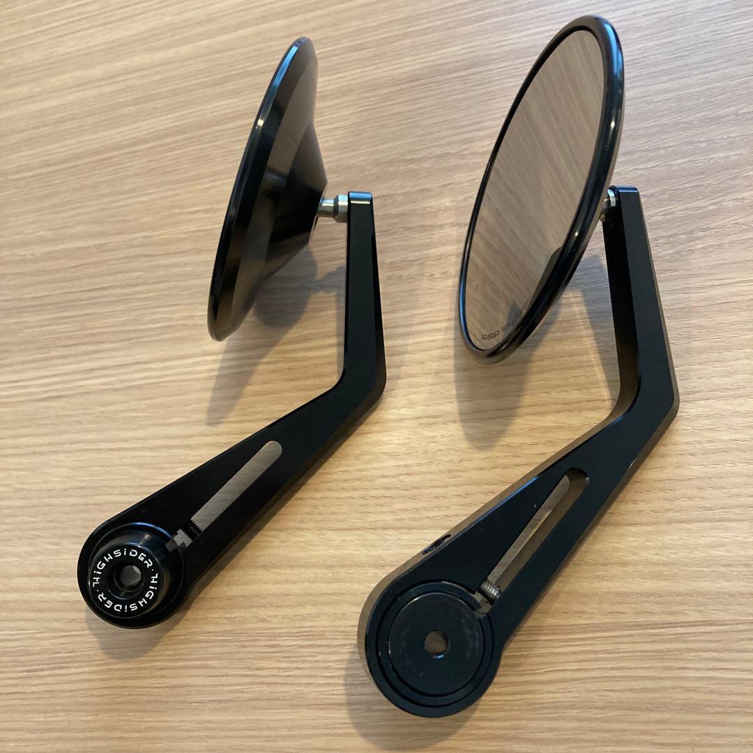 デイトナ　バーエンドミラー　丸型　ハイサイダー　hisider