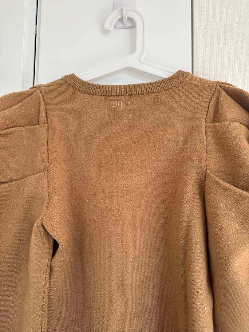 Bibiy. EFFIE PUFF KNIT ベージュ