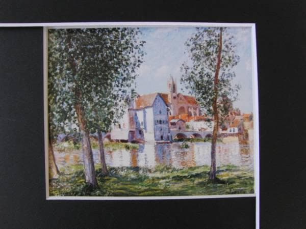 Alfred Sisley、MORET-SUR-LOING、画集画、新品額装付