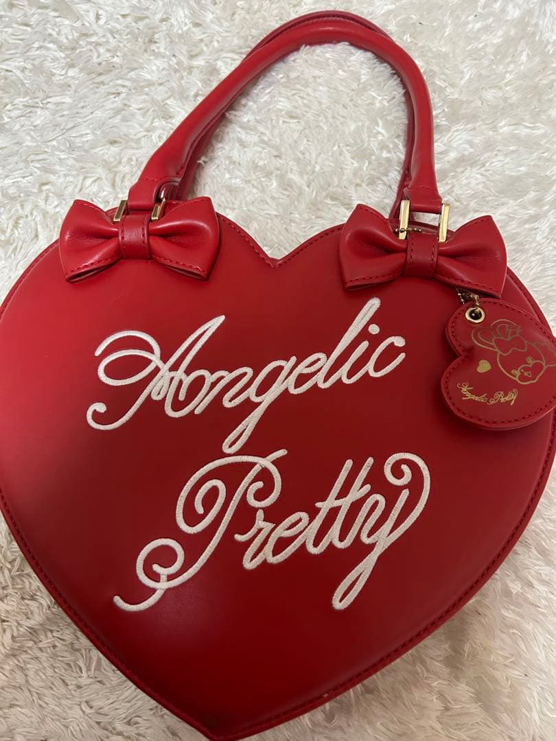 Angelic Pretty ハート型ロゴバッグ - メルカリ