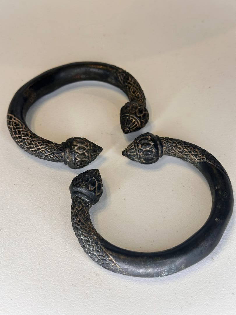 中国 铜製 環形 門把手 取手金具 古美術