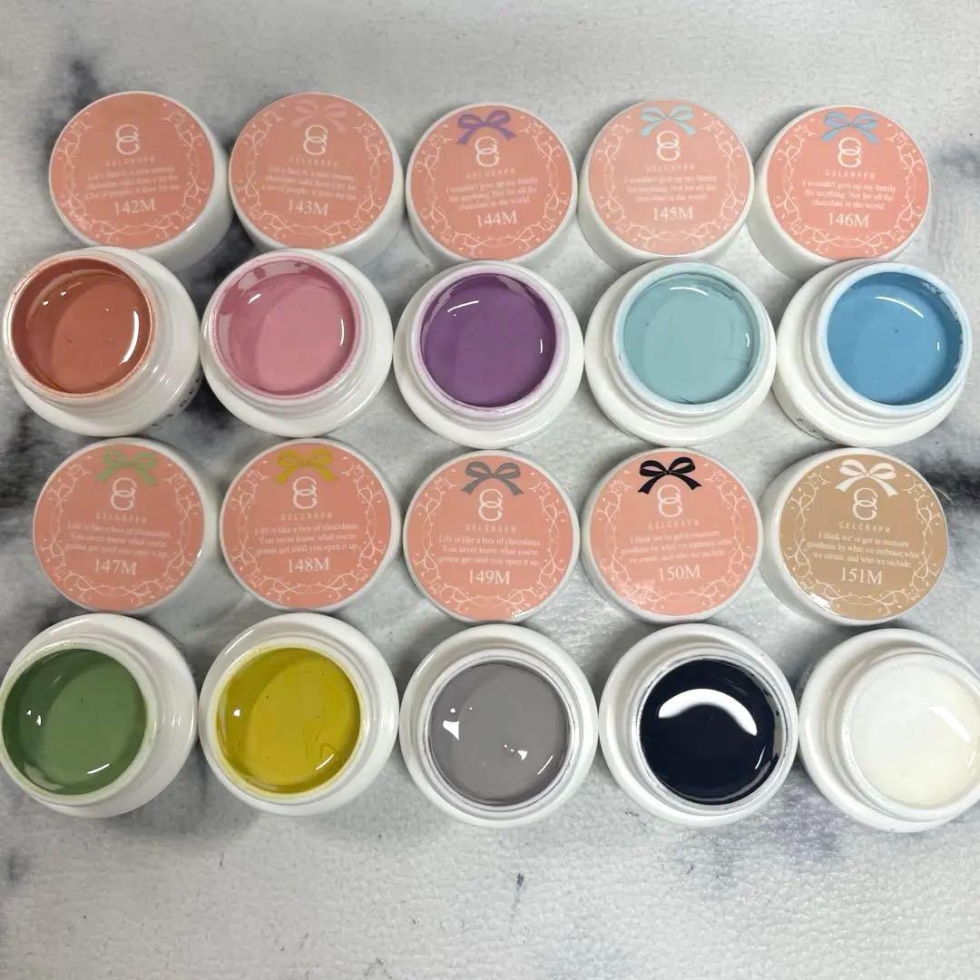 GELGRAPH アートカラー　ジェルネイルセット 10色　まとめ売り　21