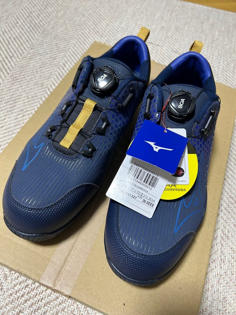 Mizuno BOA安全靴 ネイビー　26.5cm