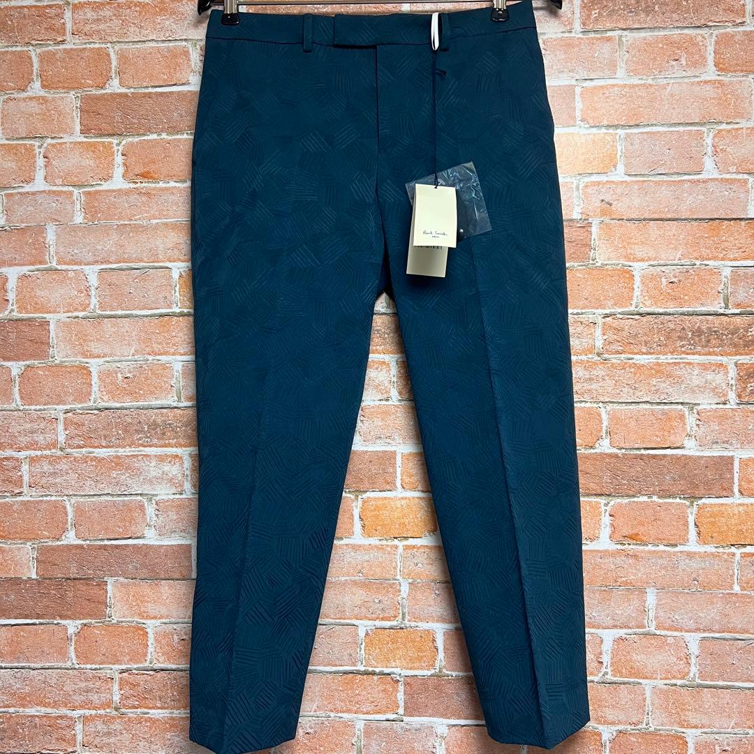 新品)ポールスミス ジャガード柄 3ピーススーツセットアップ シア