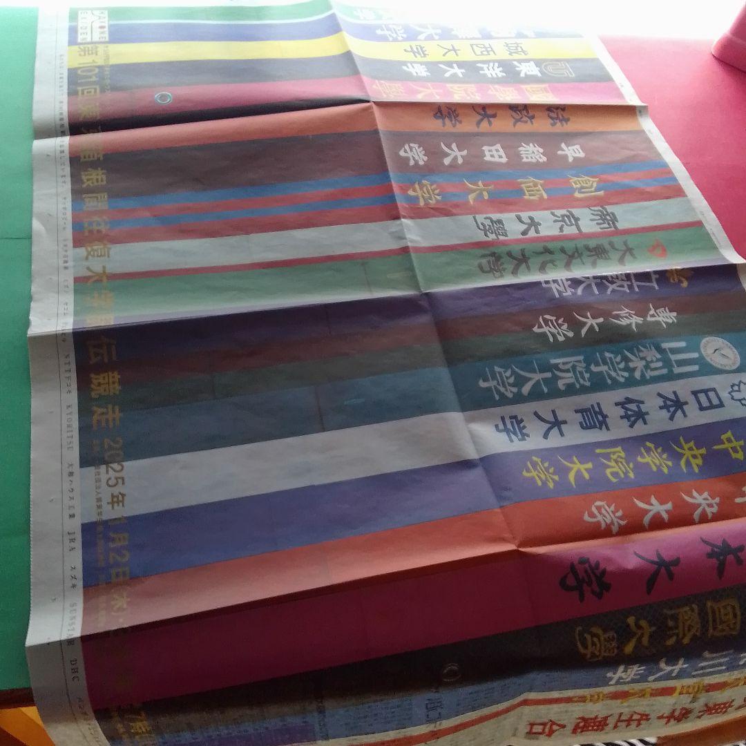 新聞広告☆第101回東京箱根間往復大学駅伝競走2025年 - メルカリ