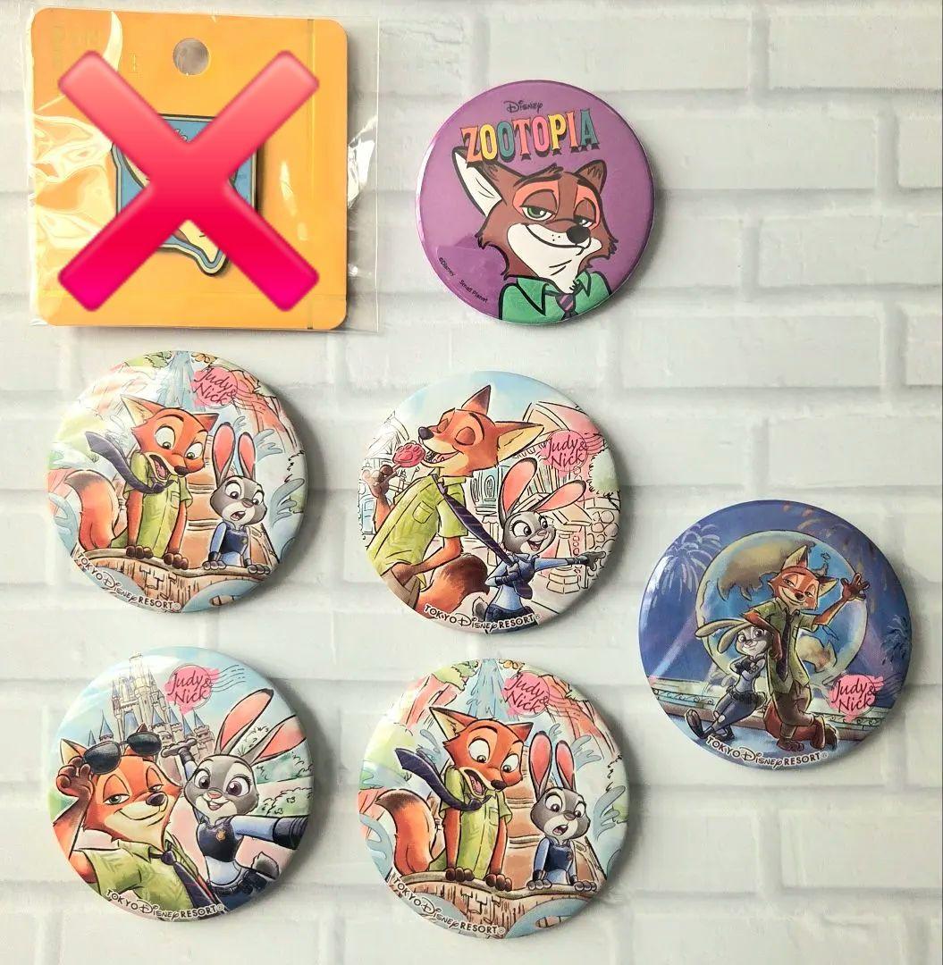 ズートピア 東京ディズニーリゾート限定 缶バッジ ニック ジュディ