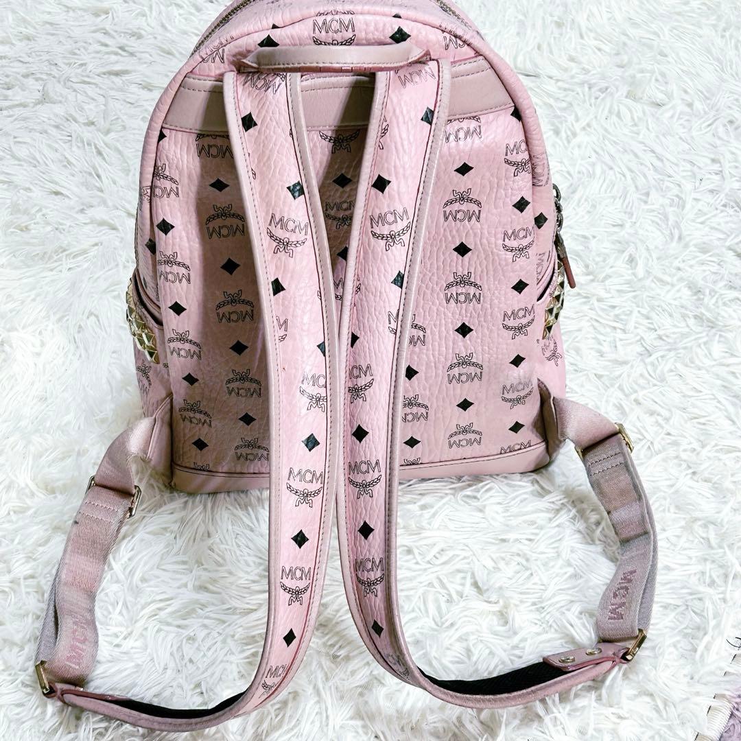 正規品】MCM リュック パウダーピンク 廃盤 S - メルカリ