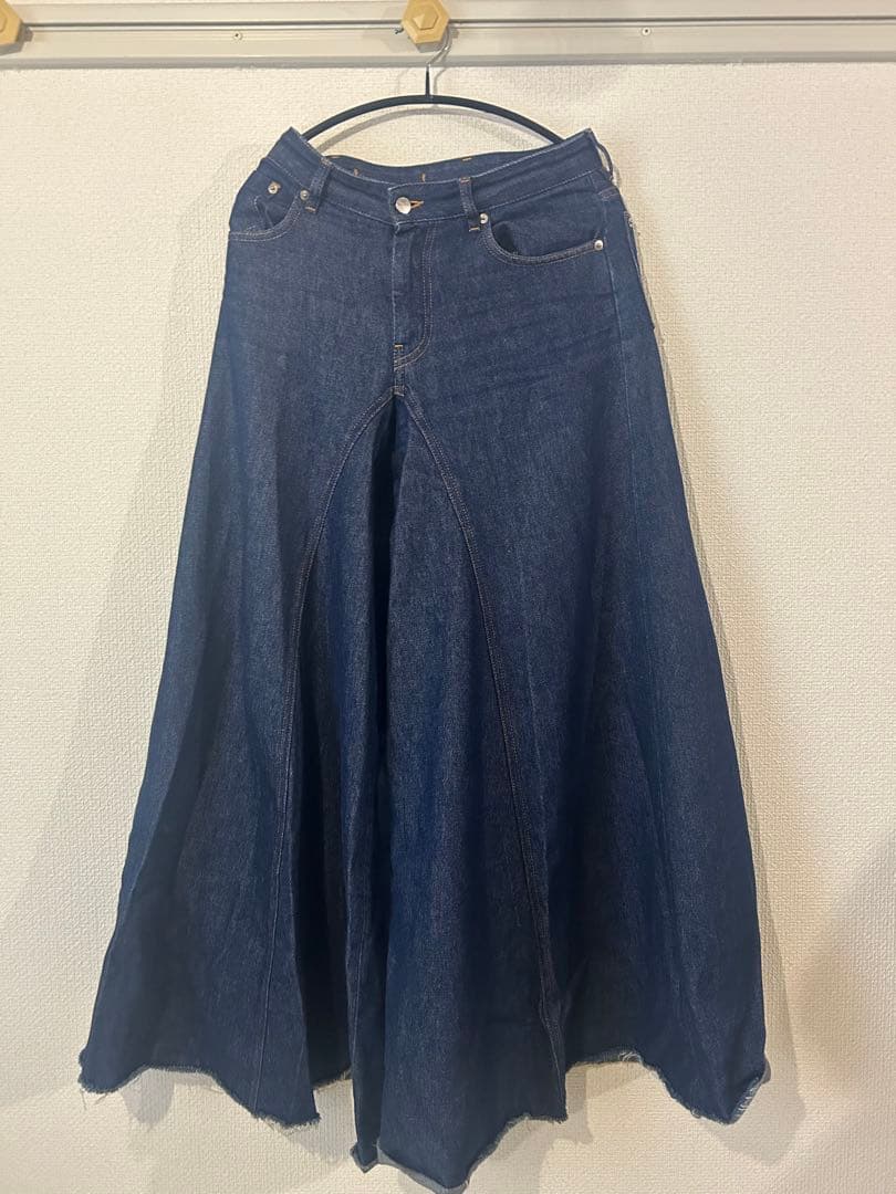 mm6 ワイドフレアデニム