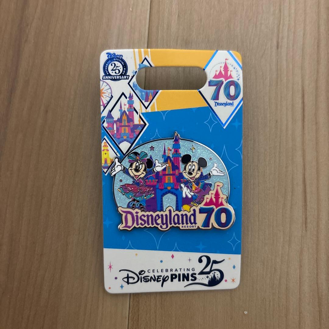 カリフォルニアディズニー 70周年 ピンバッジ ピンズ ミッキー ミニー