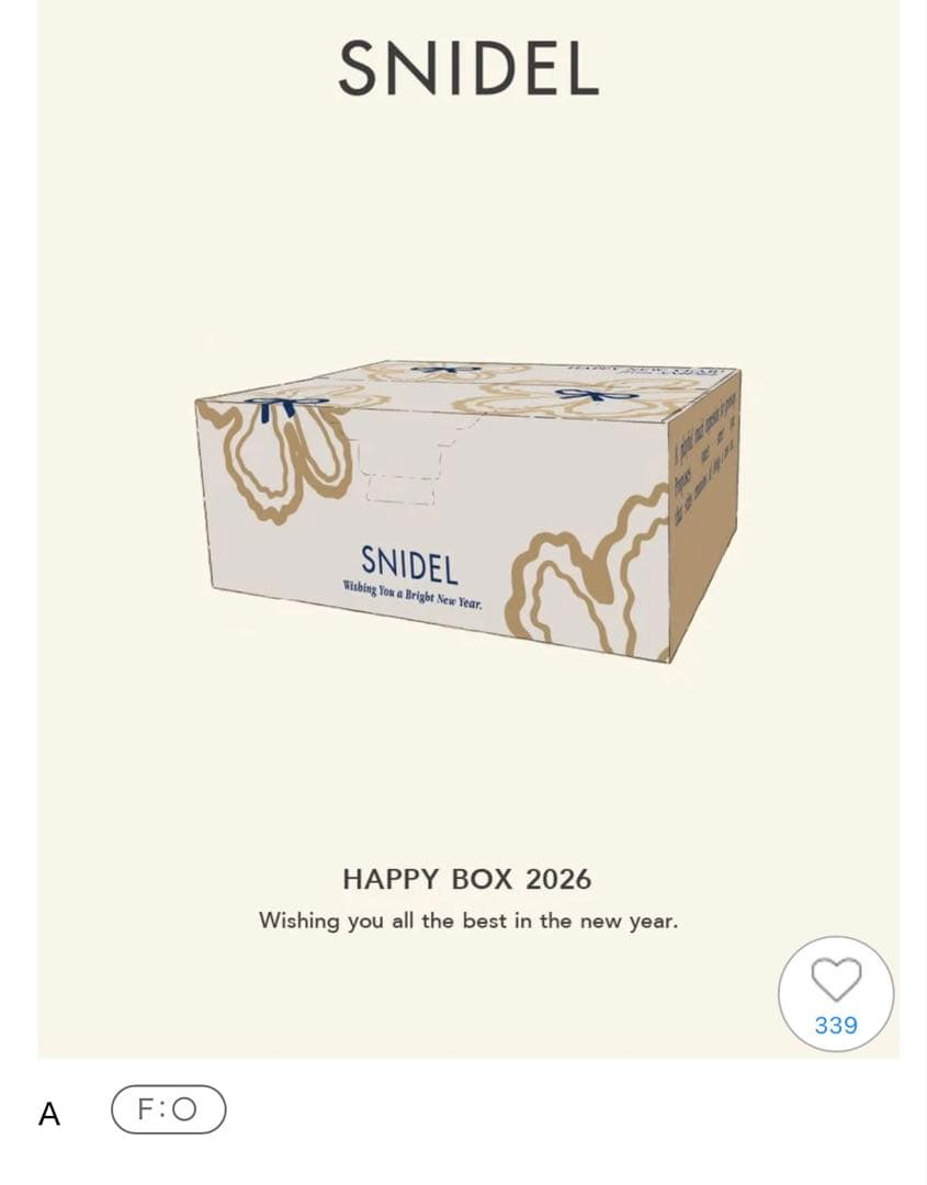 トップス SNIDEL HAPPY BOX 2026